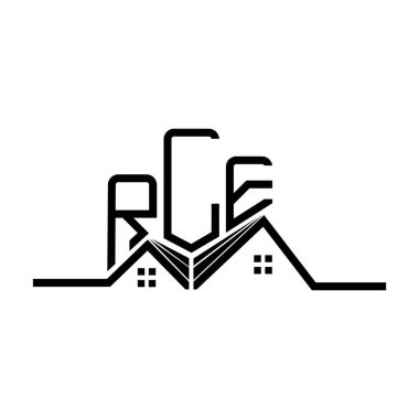RLE Real State logo tasarımı, RLE basit ve modern logo. RLE lüks alfabe tasarımı  