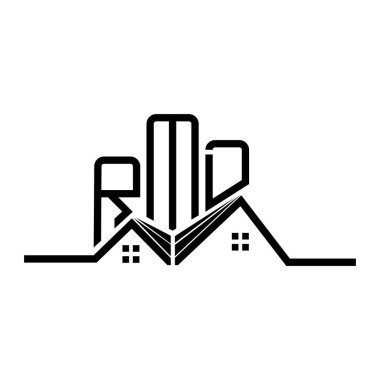 RMD Real State logo tasarımı, RMD basit ve modern logo. RMD lüks alfabe tasarımı  