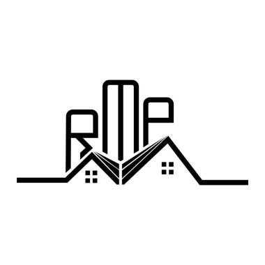 RMP Real State logo tasarımı, RMP basit ve modern logo. RMP lüks alfabe tasarımı  