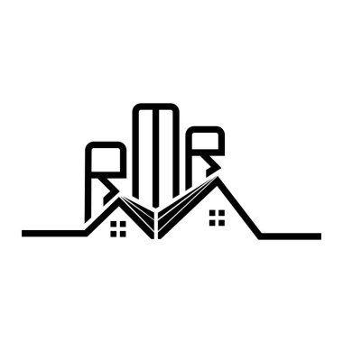 RMR Real State logo tasarımı, RMR basit ve modern logo. RMR lüks alfabe tasarımı  