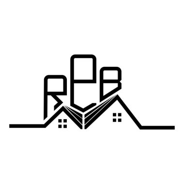 RPB Real State logo tasarımı, RPB basit ve modern logo. RPB lüks alfabe tasarımı  