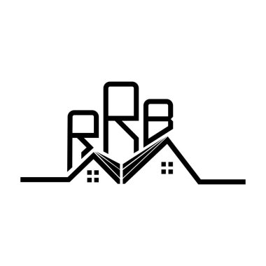 RRB Real State logo tasarımı, RRRB basit ve modern logo. RRB lüks alfabe tasarımı  