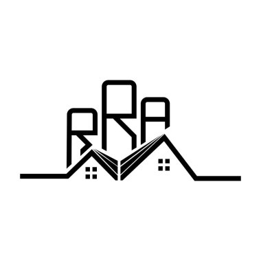 RRA emlak logosu tasarımı, RRA basit ve modern logosu. RRA lüks alfabe tasarımı  