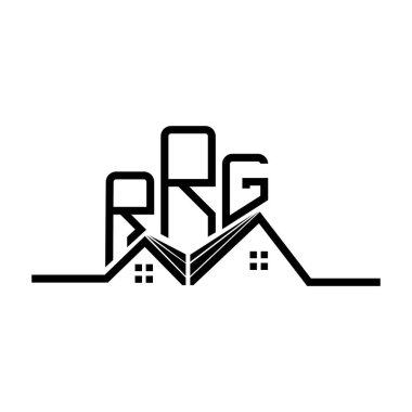 RRG Real State logo tasarımı, RRG basit ve modern logo. RRG lüks alfabe tasarımı  