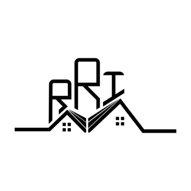 RRI Real State logo tasarımı, RRRI basit ve modern logo. RRI lüks alfabe tasarımı  