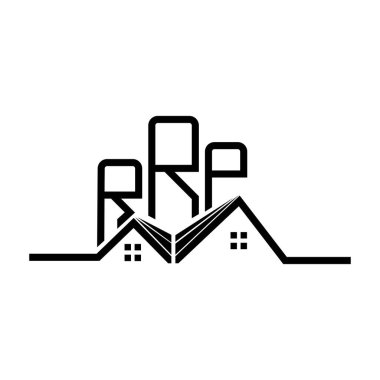 RRP Real State logo tasarımı, RRP basit ve modern logo. RRP lüks alfabe tasarımı  