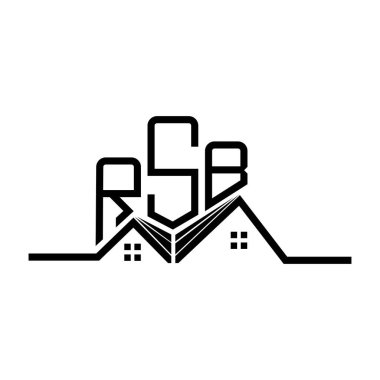 RSB Real State logo tasarımı, RSB basit ve modern logo. RSB lüks alfabe tasarımı  