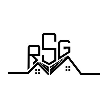 RSG Real State logo tasarımı, RSG basit ve modern logo. RSG lüks alfabe tasarımı  