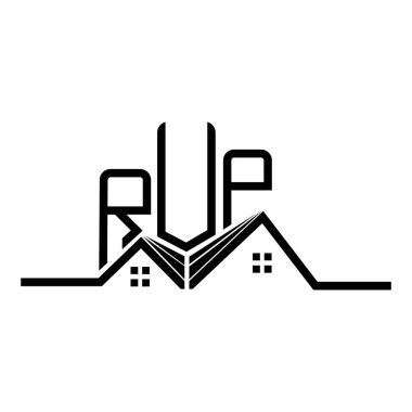 RUP Emlak Logosu Tasarımı, RUP Basit ve Modern Logo. RUP lüks alfabe tasarımı  