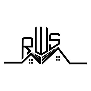 RWS Real State logo tasarımı, RWS basit ve modern logo. RWS lüks alfabe tasarımı  