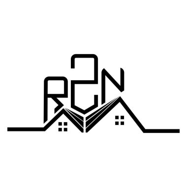 RZN Real State logo tasarımı, RZN basit ve modern logo. RZN lüks alfabe tasarımı  
