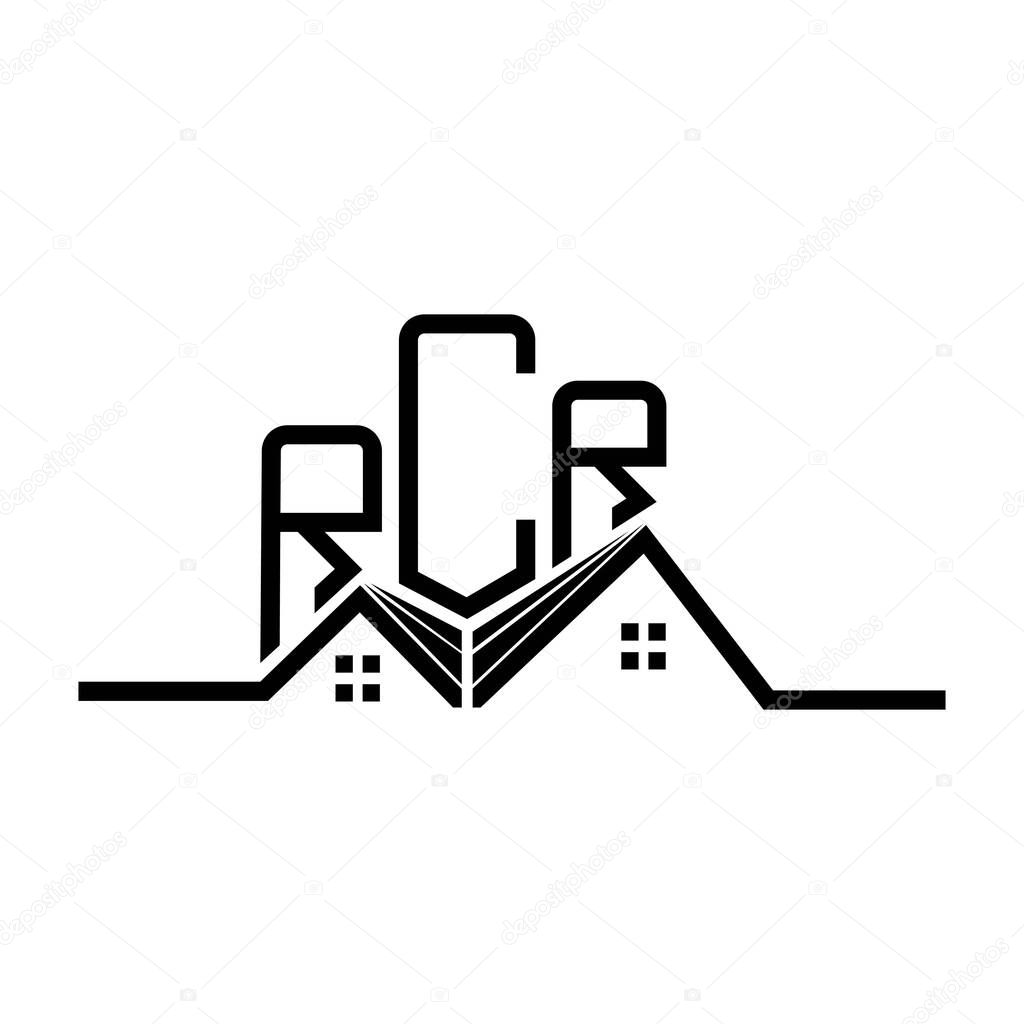 RCR Real State logo design, RCR simple and modern logo. RCR luxurious alphabet design