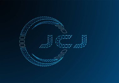 JCJ düşük poli harfli logo vektör tasarımı. JCJ düşük polyester logo tasarımı. Düşük polyester logo.