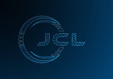 JCL düşük poli harfli logo vektör tasarımı. JCL düşük poli logo tasarımı. Düşük polyester logo.