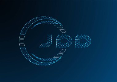 JDD düşük poli harfli logo vektör tasarımı. JDD düşük poli logo tasarımı. Düşük polyester logo.