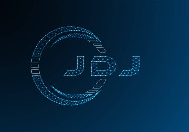 JDJ düşük poli harfli logo vektör tasarımı. JDJ düşük polyester logo tasarımı. Düşük polyester logo.