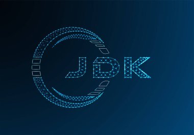 JDK düşük poli harfli logo vektör tasarımı. JDK düşük poli logo tasarımı. Düşük polyester logo.