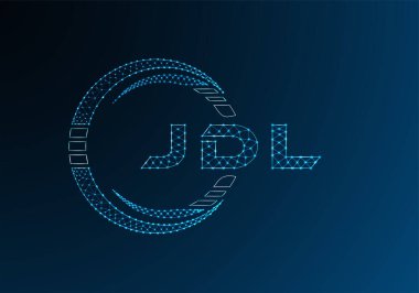 JDL düşük poli harfli logo vektör tasarımı. JDL düşük poli logo tasarımı. Düşük polyester logo.
