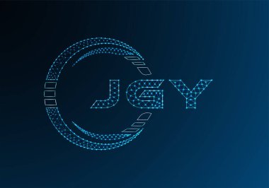 JGY düşük poli harfli logo vektör tasarımı. JGY düşük poli logo tasarımı. Düşük polyester logo.