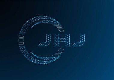 JHJ düşük poli harfli logo vektör tasarımı. JHJ düşük poli logo tasarımı. Düşük polyester logo.