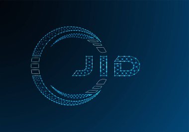JID düşük poli harfli logo vektör tasarımı. JID düşük poli logo tasarımı. Düşük polyester logo.