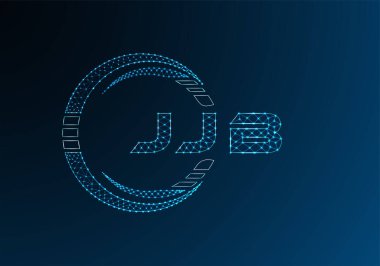 JJB düşük poli harfli logo vektör tasarımı. JJB düşük poli logo tasarımı. Düşük polyester logo.
