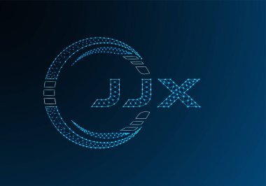 JJX düşük poli harfli logo vektör tasarımı. JJX düşük poli logo tasarımı. Düşük polyester logo.