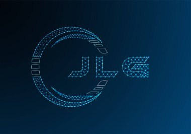 JLG düşük poli harfli logo vektör tasarımı. JLG düşük poli logo tasarımı. Düşük polyester logo.