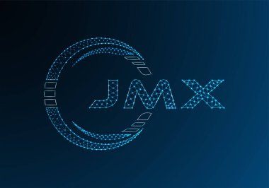 JMX düşük poli harfli logo vektör tasarımı. JMX düşük poli logo tasarımı. Düşük polyester logo.