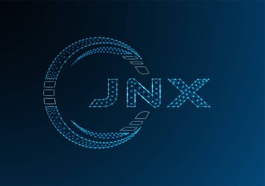 JNX düşük poli harfli logo vektör tasarımı. JNX düşük poli logo tasarımı. Düşük polyester logo.