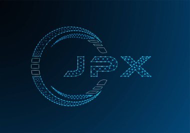 JPX düşük poli harfli logo vektör tasarımı. JPX düşük poli logo tasarımı. Düşük polyester logo.