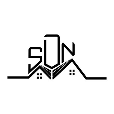 SDN Real State logo design, SDN simple and modern logo. SDN luxurious alphabet design  