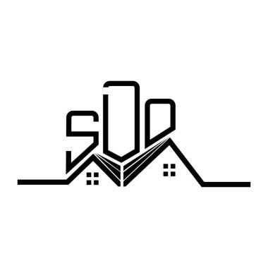 SDO Real State logo design, SDO simple and modern logo. SDO luxurious alphabet design  