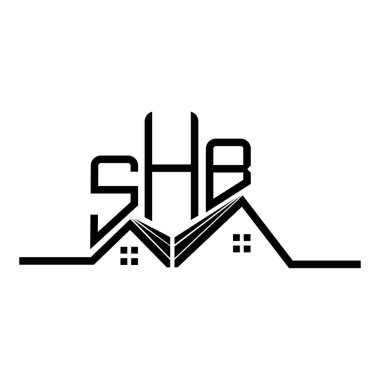 SHB emlak logosu tasarımı, SHB basit ve modern logosu. SHB lüks alfabe tasarımı  