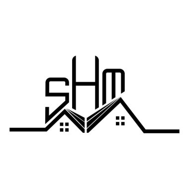 SHM emlak logosu tasarımı, SHM basit ve modern logo. SHM lüks alfabe tasarımı  
