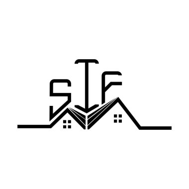 SIF Real State logo design, SIF simple and modern logo. SIF luxurious alphabet design  