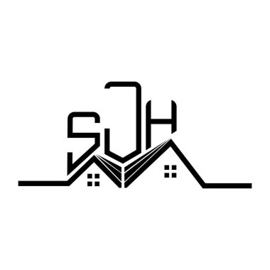 SJH Real State logo tasarımı, SJH basit ve modern logo. SJH lüks alfabe tasarımı  