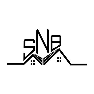 SNB Real State logo design, SNB simple and modern logo. SNB luxurious alphabet design  