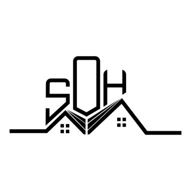 SOH Emlak logosu tasarımı, SOH basit ve modern logo. SOH lüks alfabe tasarımı  