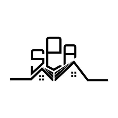 SPA Real State logo design, SPA simple and modern logo. SPA luxurious alphabet design  
