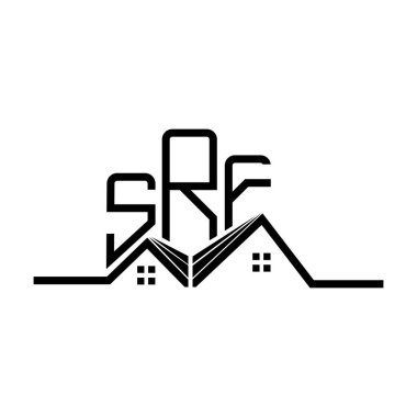 SRF Real State logo design, SRF simple and modern logo. SRF luxurious alphabet design  