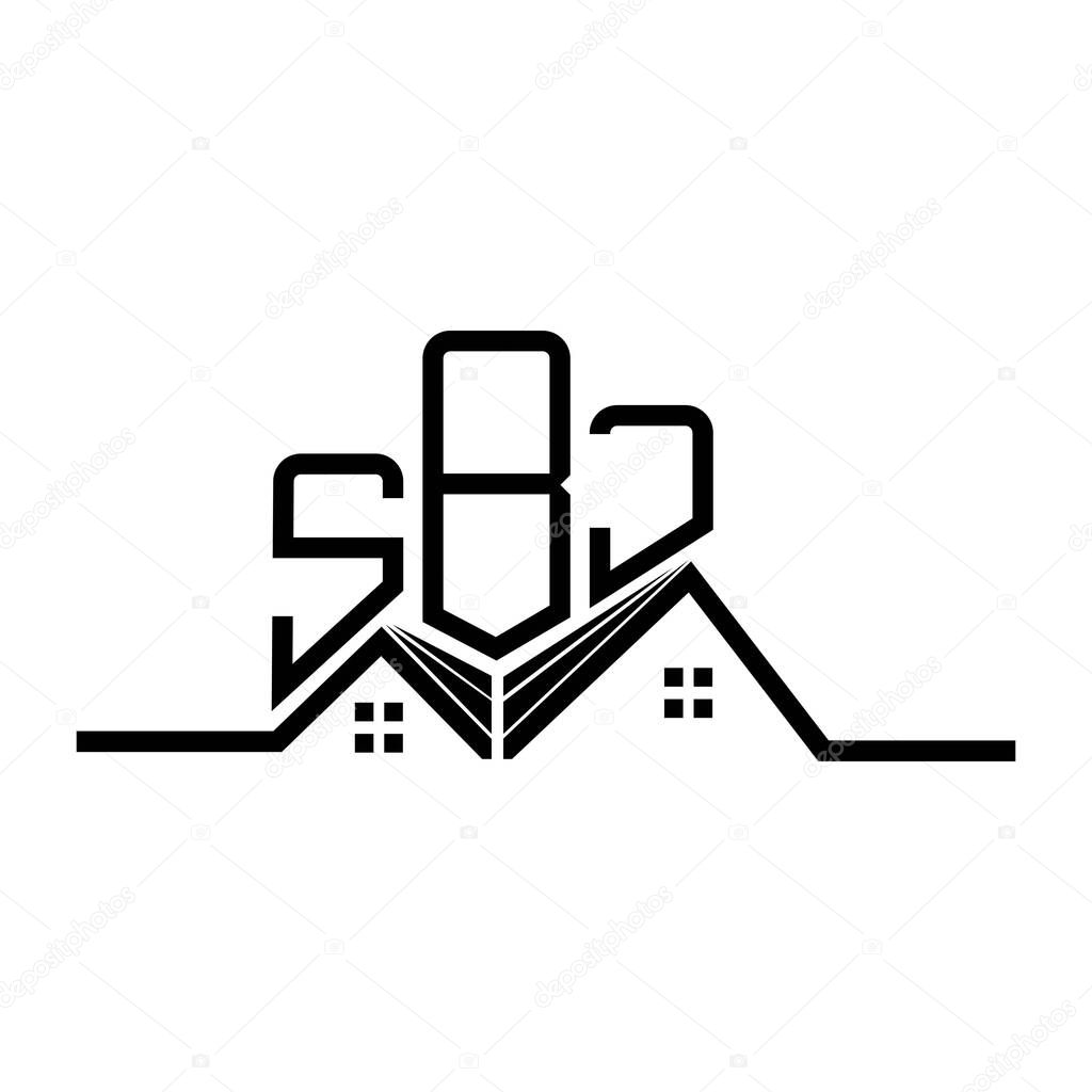 SBJ Real State logo design, SBJ simple and modern logo. SBJ luxurious alphabet design