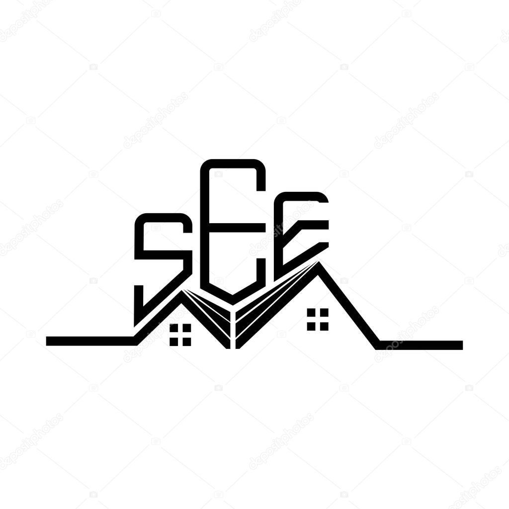SEE Real State logo design, SEE simple and modern logo. SEE luxurious alphabet design