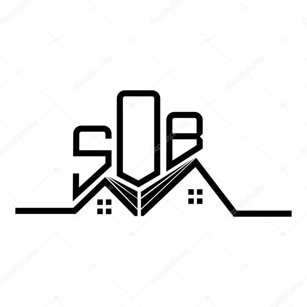 SOB Real State logo design, SOB simple and modern logo. SOB luxurious alphabet design