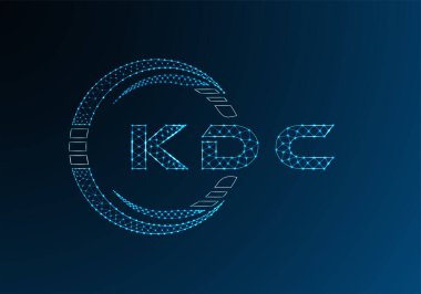 KDC düşük poli harfli logo vektör tasarımı. KDC düşük polyester logo tasarımı. Düşük polyester logo.