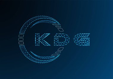 KDG düşük poli harfli logo vektör tasarımı. KDG düşük poli logo tasarımı. Düşük polyester logo.