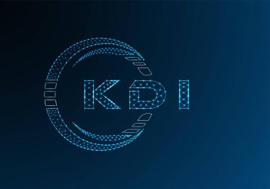 KDI düşük poli harfli logo vektör tasarımı. KDI düşük poli logo tasarımı. Düşük polyester logo.