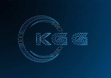 KGG düşük poli harfli logo vektör tasarımı. KGG düşük poli logo tasarımı. Düşük polyester logo.
