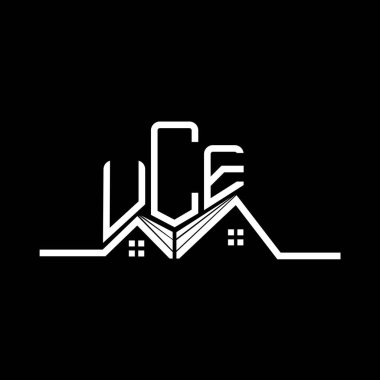 UCE Emlak Logosu Tasarımı, UCE Basit ve Modern Logo. UCE lüks alfabe tasarımı  