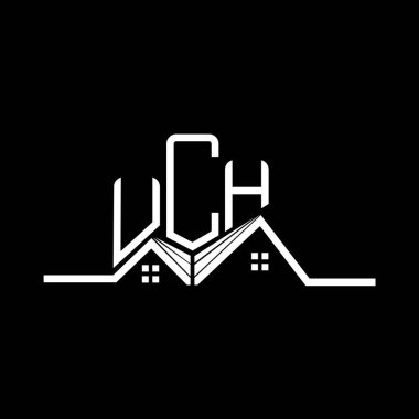 UCH emlak logosu tasarımı, çok basit ve modern logo. Çok lüks alfabe tasarımı  
